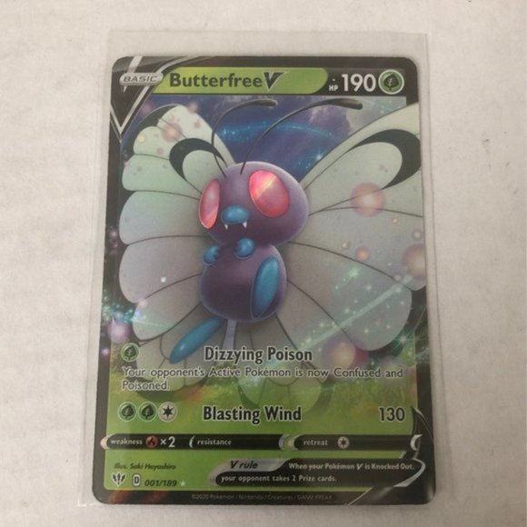 Butterfree V Full Art Pokemon Card